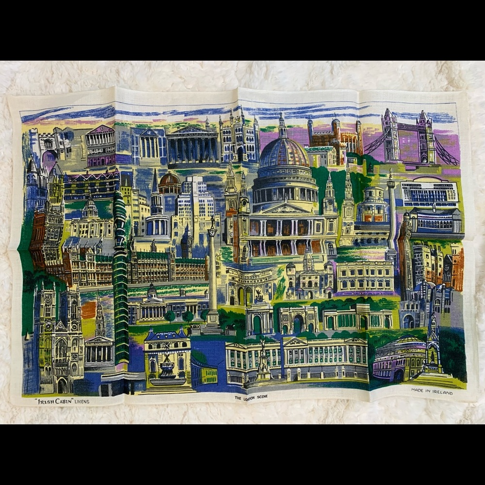 "The London Scene" Irish Linen‎